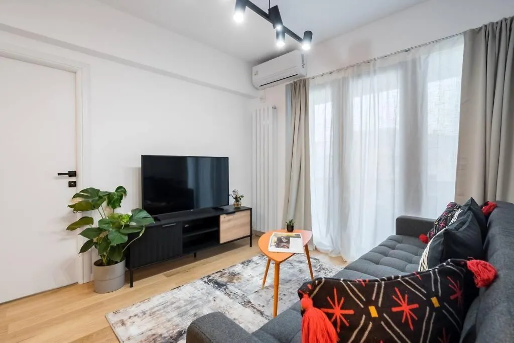 Apartment Sunny 2Br Flat - Top Location - Charming Balcony Bucharest Romania